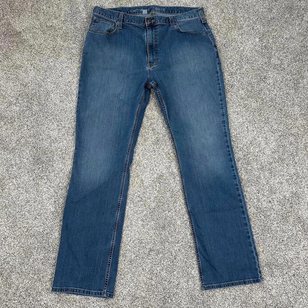 Carhartt Jeans 40x34 (37x33) Blue Denim Relaxed Fit Work Wear Casual Outdoor Men